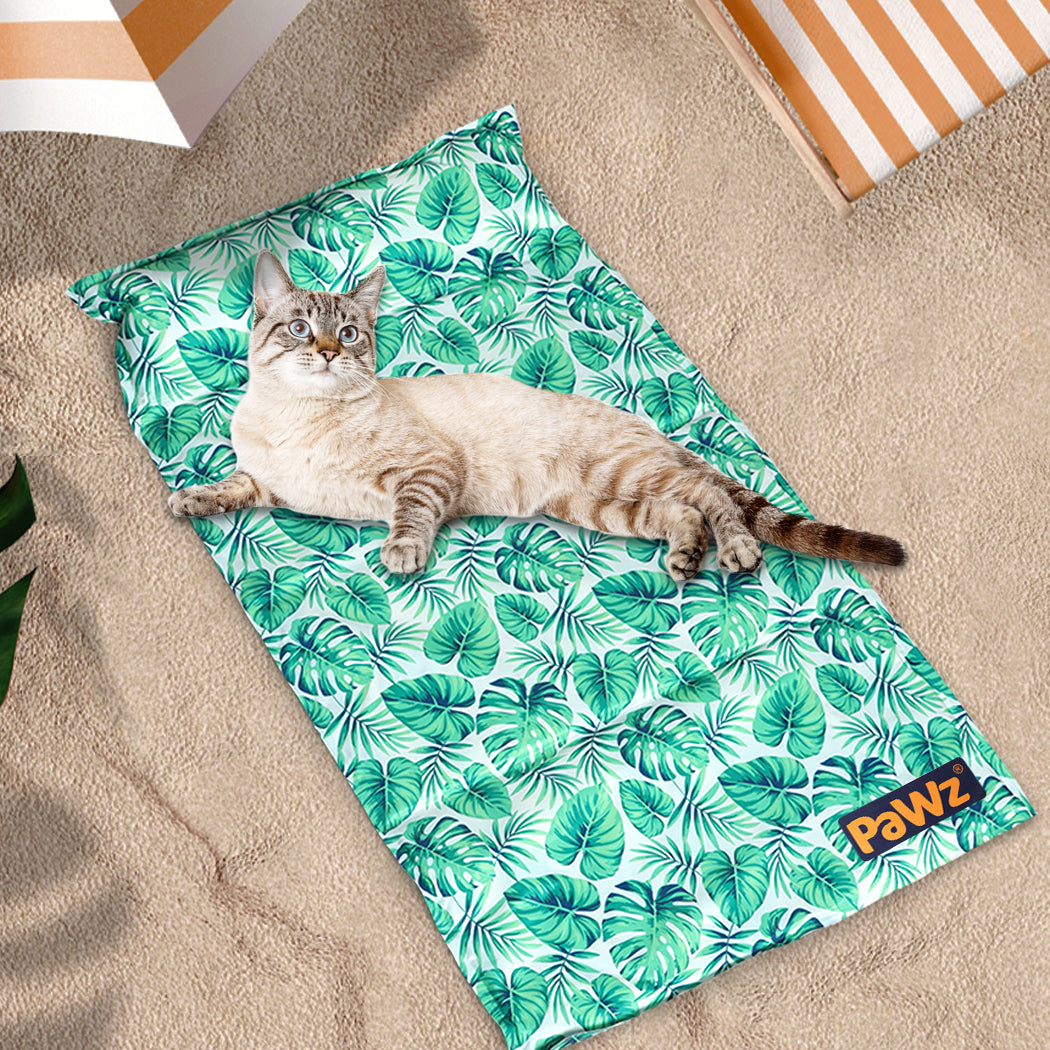 SMALL Cat Beds Pet Cooling Mat Gel Non-Toxic - Green