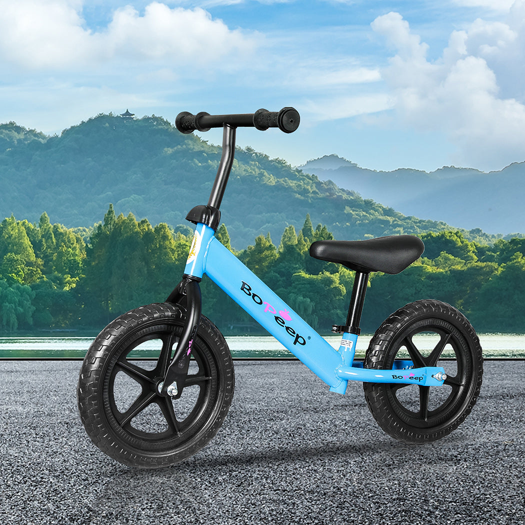Kids Balance Bike Ride On Toys Push Bicycle Children Outdoor Toddler Safe - Blue
