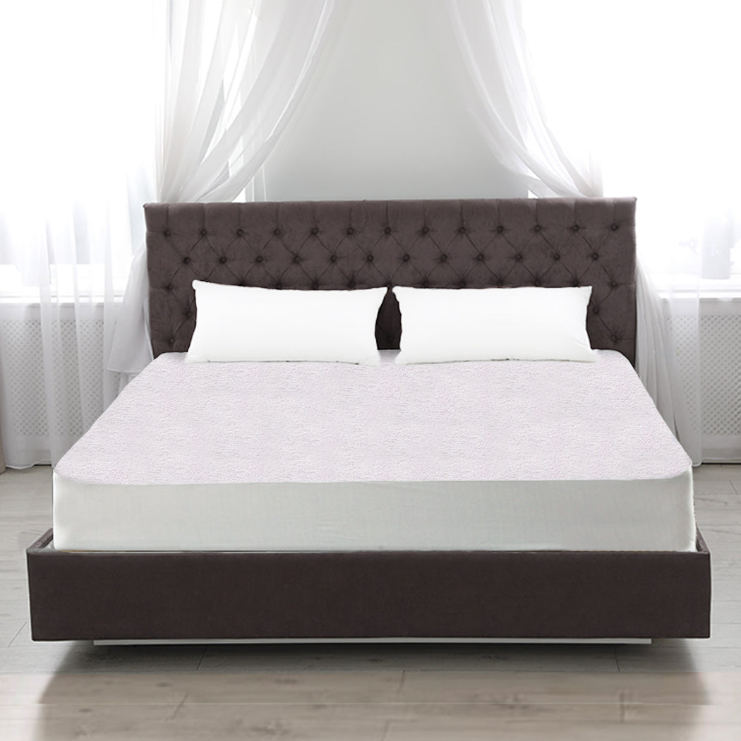 Single DreamZ Terry Cotton Fully Fitted Waterproof Medium Mattress Protector