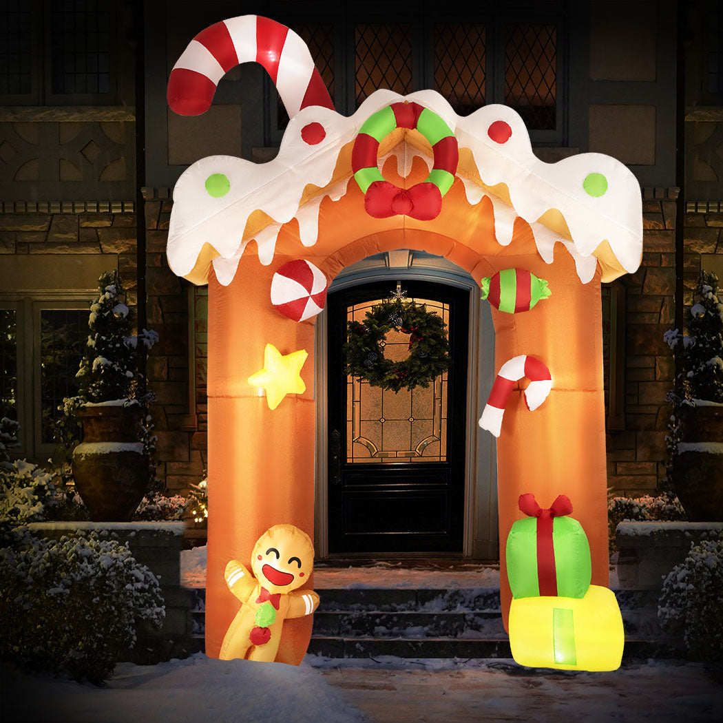 Gingerbread Archway Christmas Inflatable Xmas Decorations - 3M