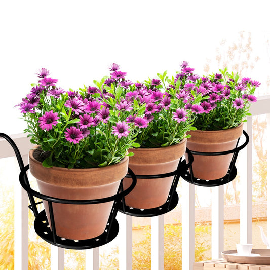 Set of 3 Plant Stand flower Holder Hanging Pot Basket Plant Garden Wall Storage