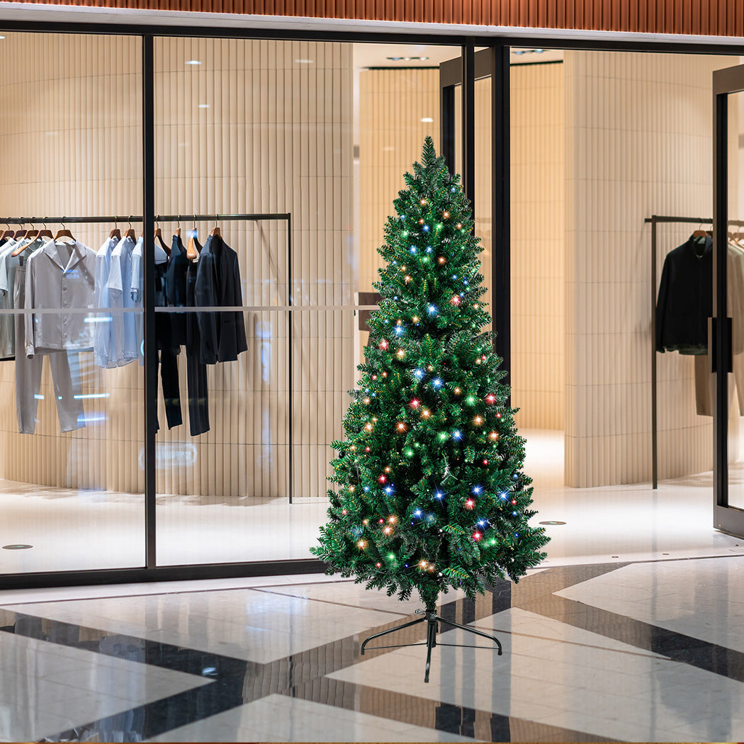 5ft 1.5m 200 LED Pre lit Slim Pencil Christmas Tree