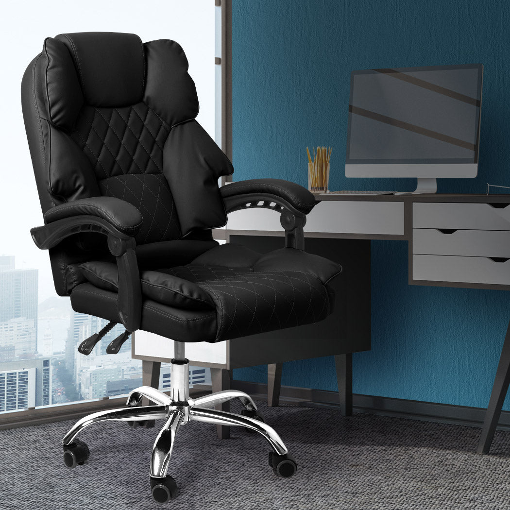 Levede Gaming Chair Office Computer Black No Footrest