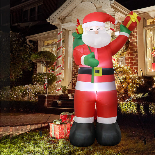 Santa Claus LED Christmas Inflatable LED Decor - 2.4M