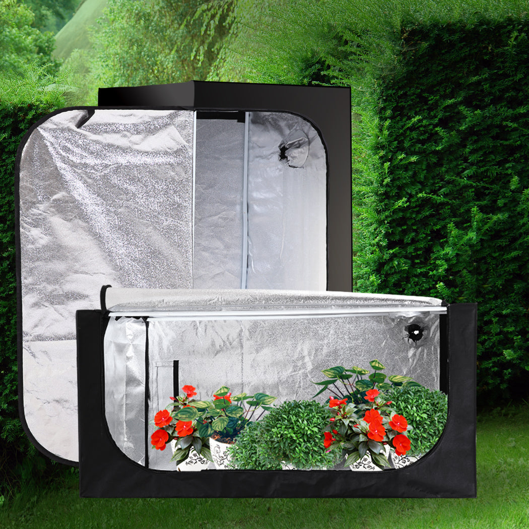 Garden Hydroponics Grow Room Tent Reflective Aluminum Oxford Cloth 75x75x160cm