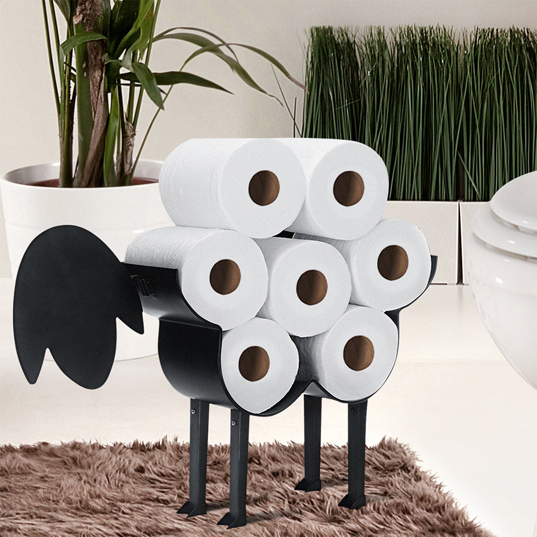 Paper Holder Toilet Roll Tissue Sheep Storage Bathroom Organizer