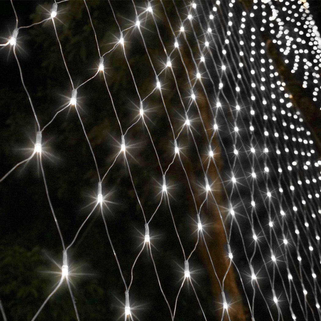 880LED Christmas Net Lights Mesh String Fairy Light Party Wedding Cool White