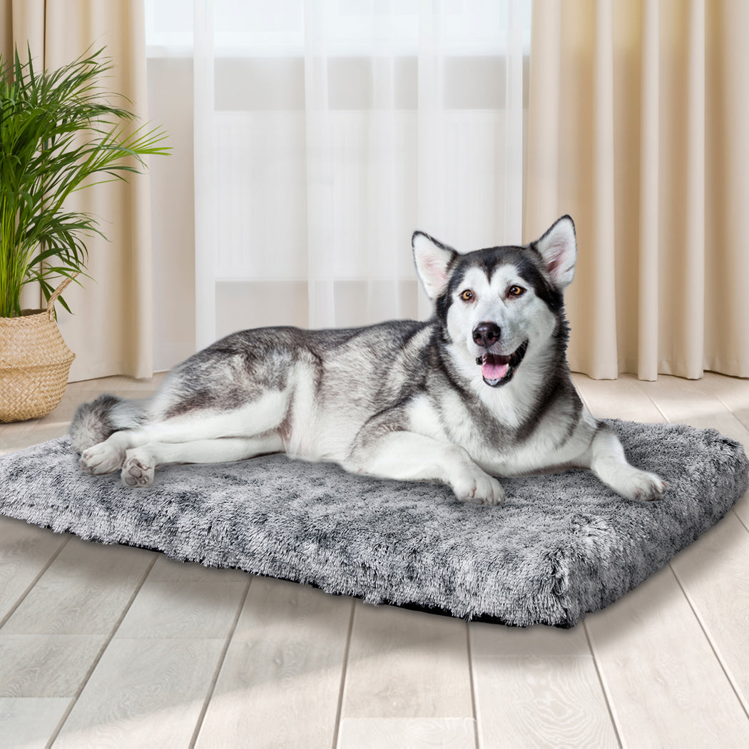 XLarge Dog Beds Mat Pet Calming Memory - Charcoal