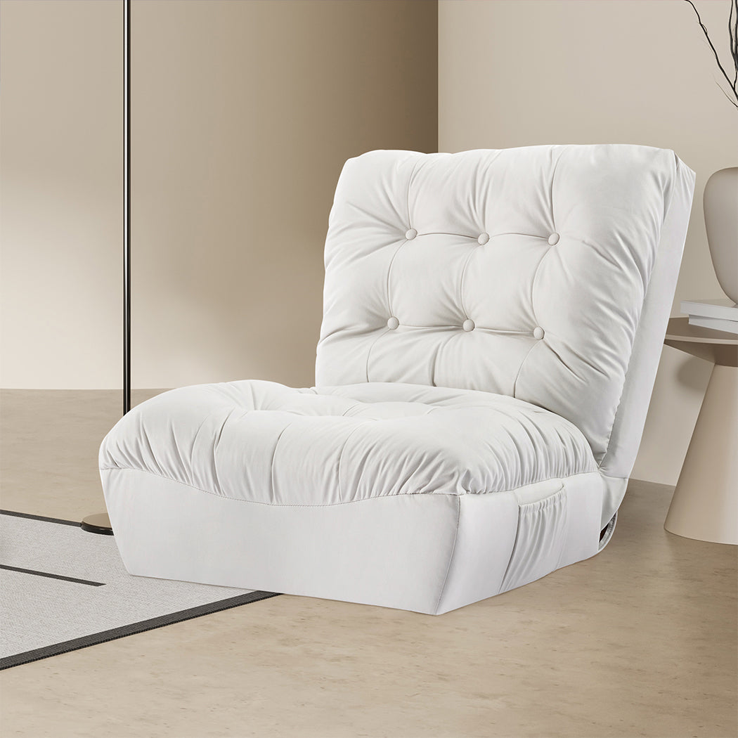 Maritza Accent Chair Lounge Sofa Bed - White