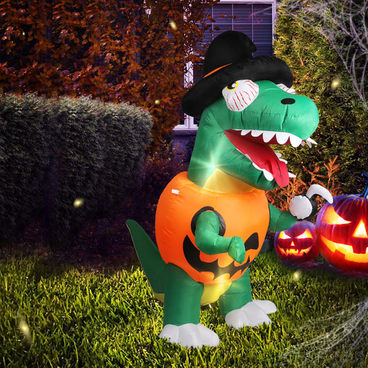 DINO Halloween Inflatables LED Lights Blow Up Party Outdoor Yard Decorations