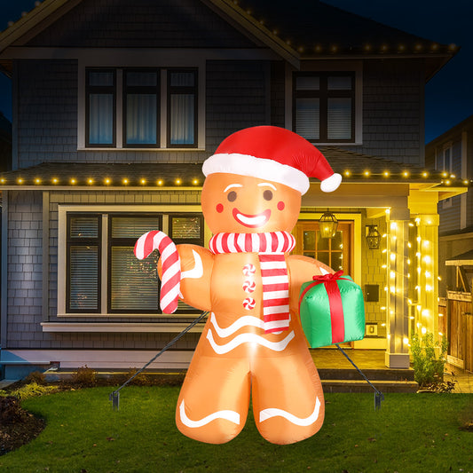 Gingerbread Man Christmas Inflatable Outdoor - 2.5M