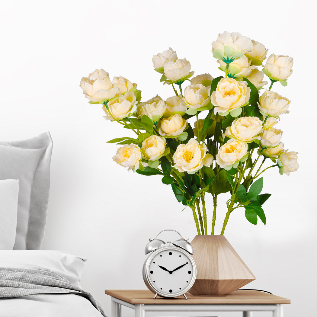 Set of 6 Artificial Flower 7 Heads Garden Indoor Outdoor Home Decor