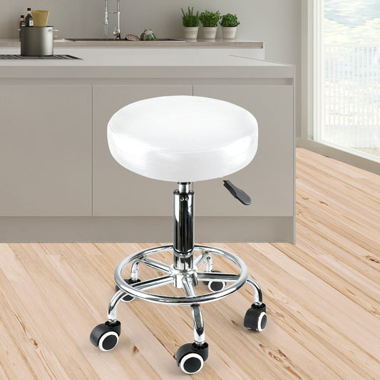 Bar Stools Swivel Salon Hairdressing Stool Barber Chairs Equipment Beauty White