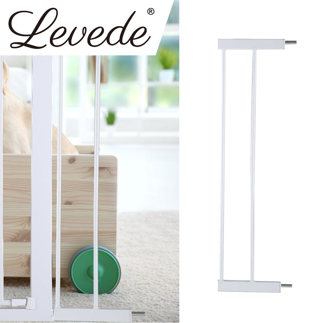 Baby Kids Safety Security Gate Stair Barrier Doors Extension Panels 10cm White