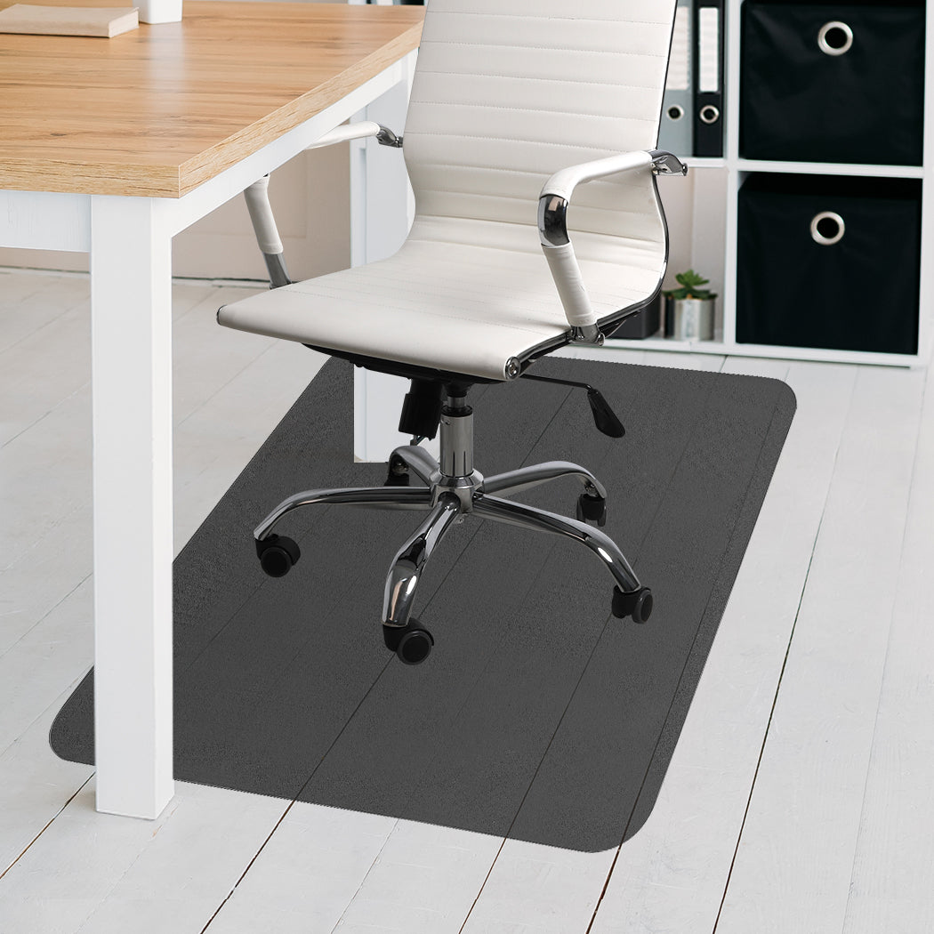 Esther 120x90 Home Office Chair Mat Room Computer Work Floor Protectors No Pins - Black