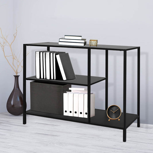 3-Tier Console Table Office Furniture - Black