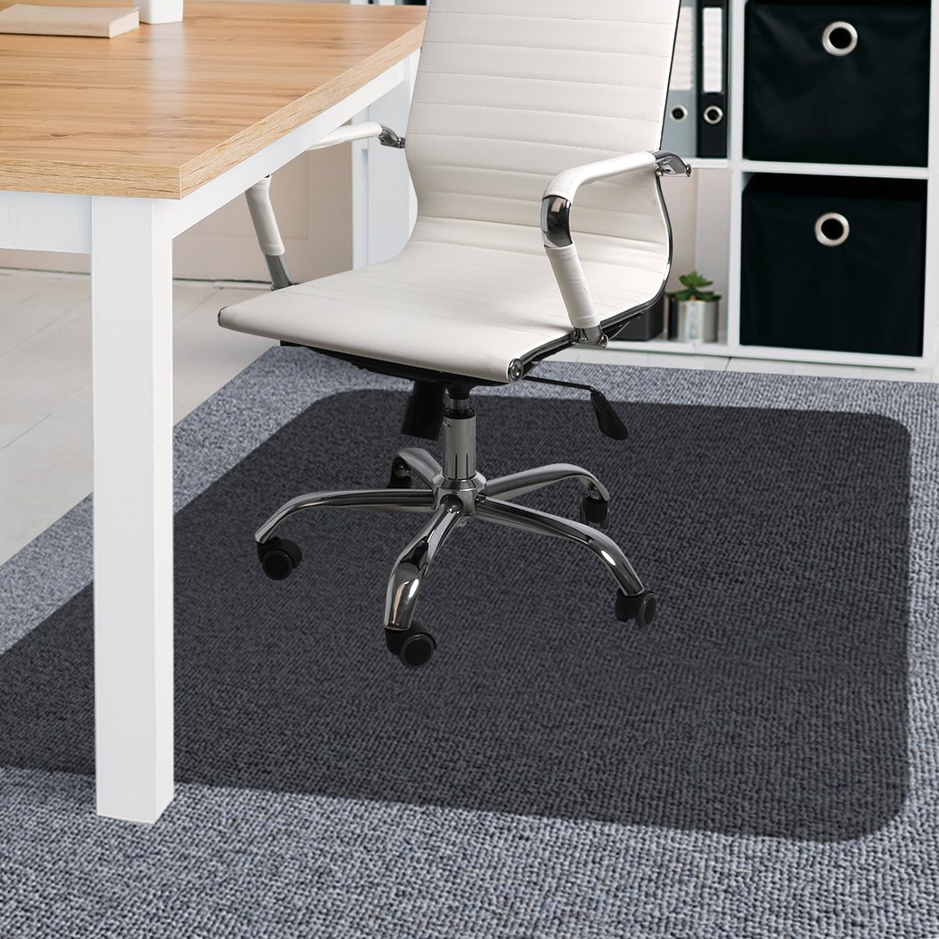 Esther 120x90 Home Office Chair Mat Room Computer Work Floor Protectors - Black