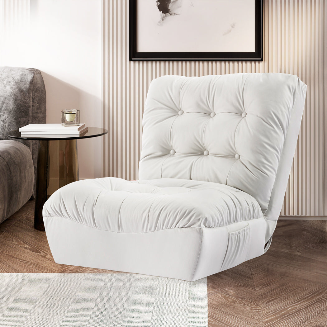 Maritza Accent Chair Lounge Sofa Bed - White