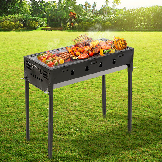 Charcoal BBQ Grill Portable Hibachi Outdoor Barbecue Set Camping Picnic Grills