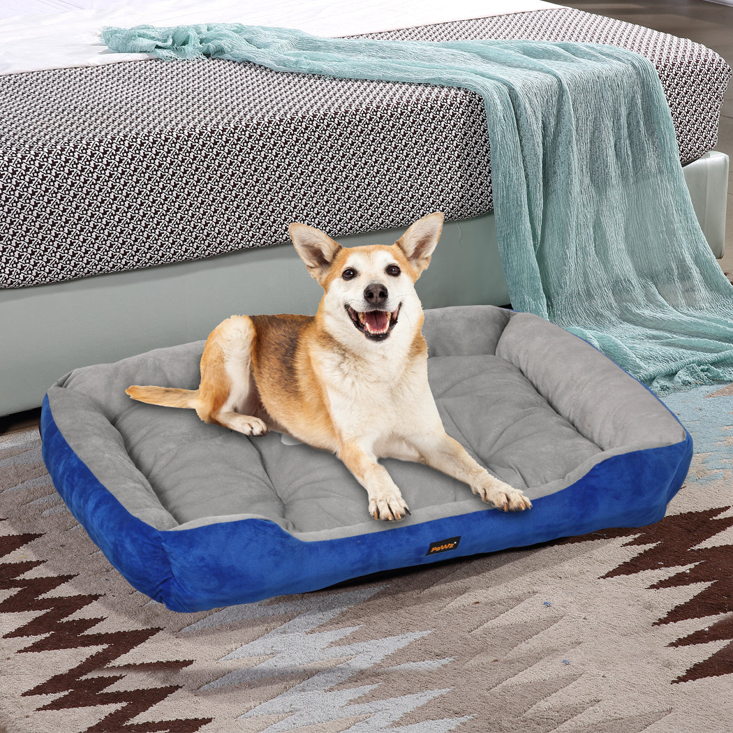 LARGE Dog Beds Pet Mattress Bedding - Navy