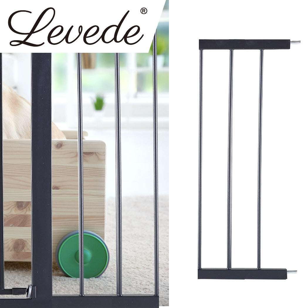 Baby Kids Safety Security Gate Stair Barrier Doors Extension Panels 20cm Black
