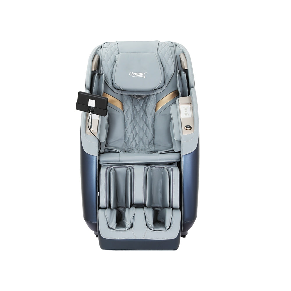 Hector 4D Massage Chair Electric Recliner Double Core Mechanism Massager - Grey