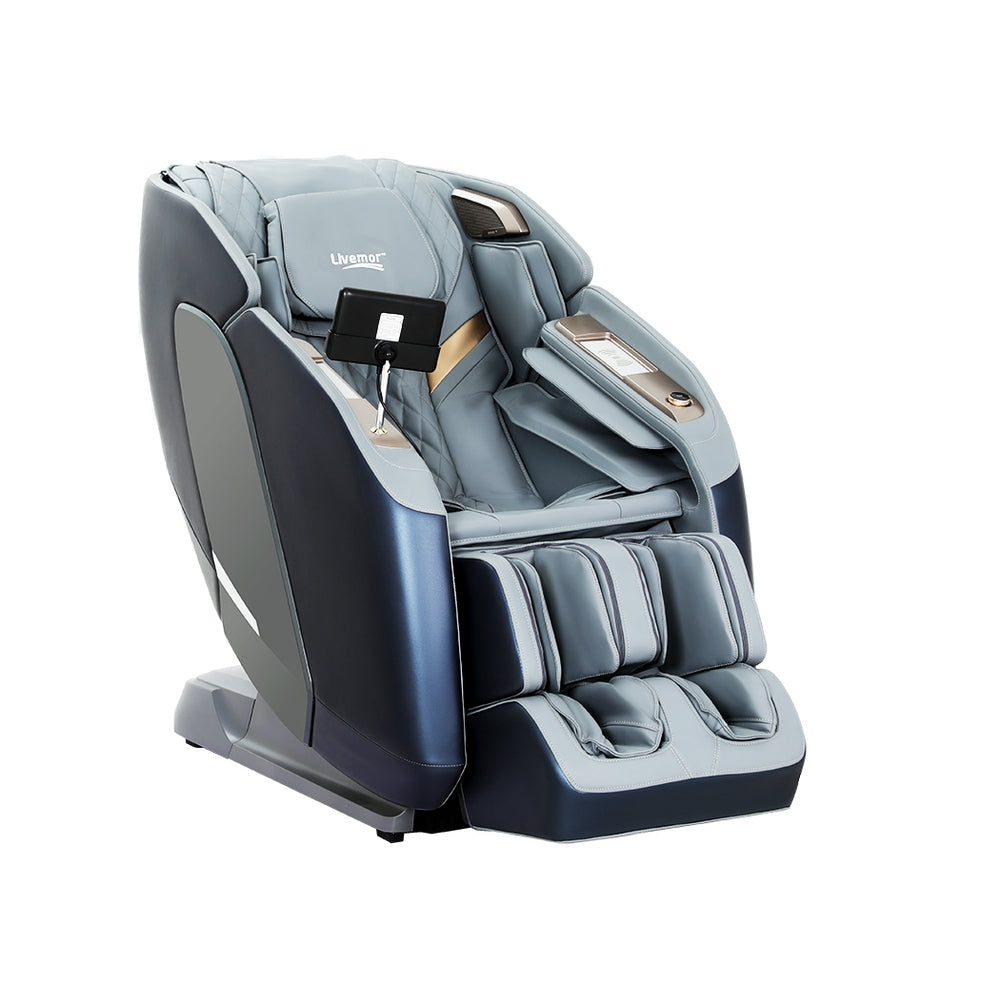 Hector 4D Massage Chair Electric Recliner Double Core Mechanism Massager - Grey