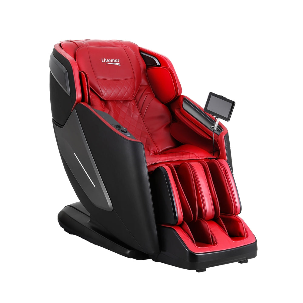 Baldur 4D Massage Chair Electric Recliner Home Massager - Red