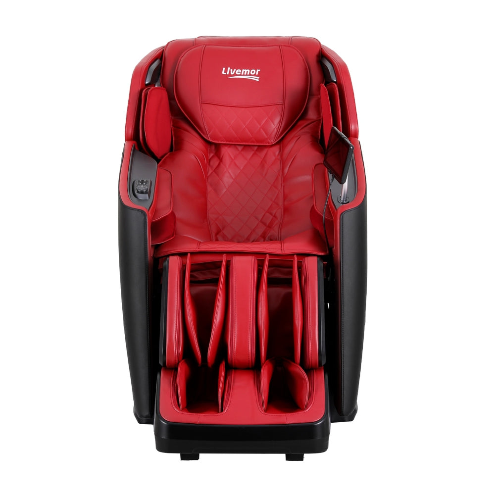 Baldur 4D Massage Chair Electric Recliner Home Massager - Red