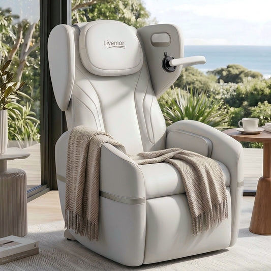 Honora Massage Chair Electric Vibration Recliner Chair - Beige