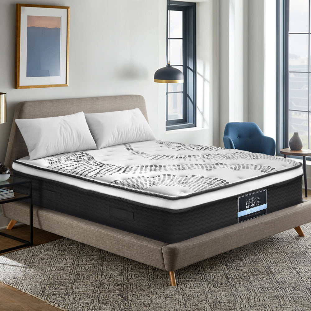 Epidote Bed & Mattress Package with 32cm Mattress - Black King