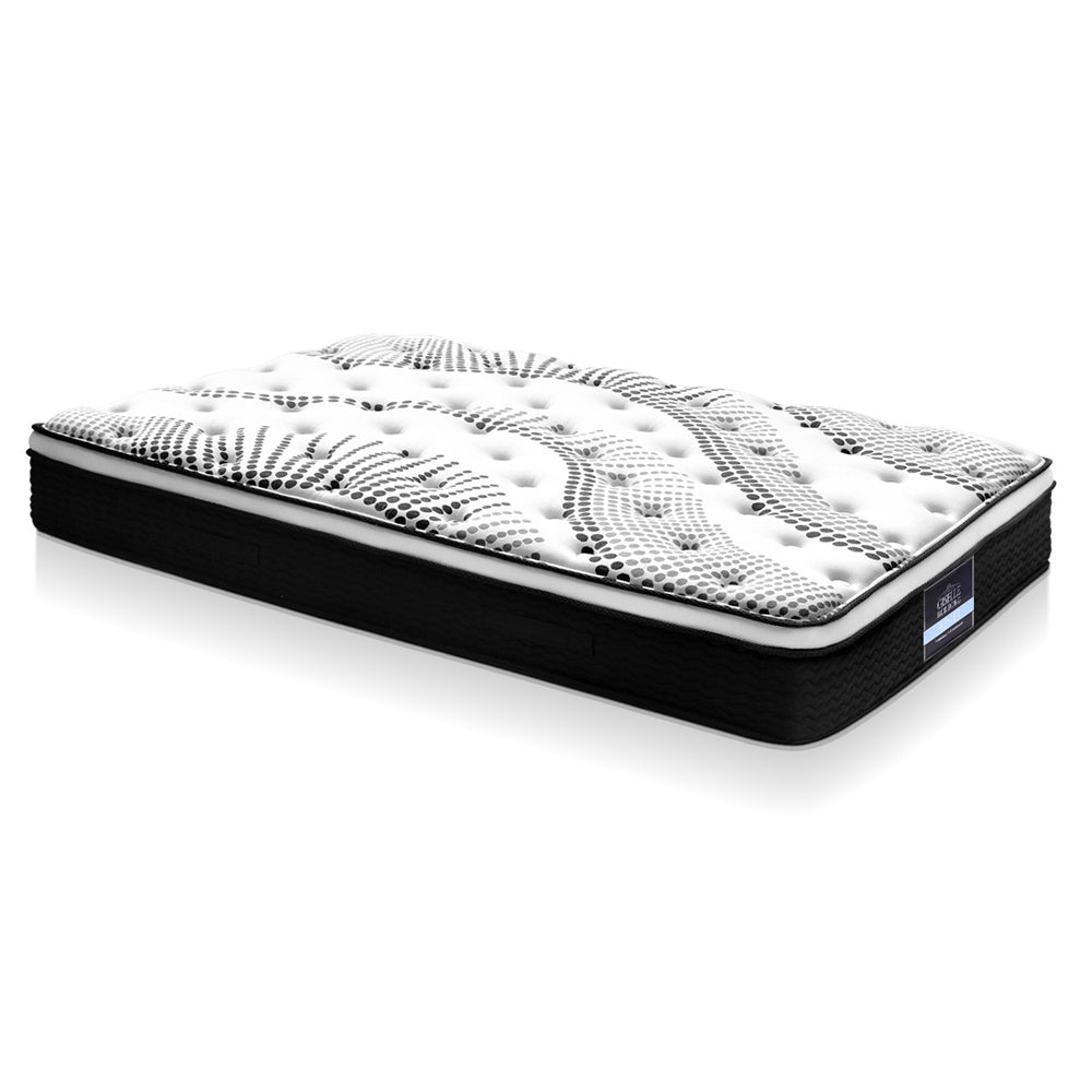 Serena Bed & Mattress Package with 32cm Mattress - Beige Single