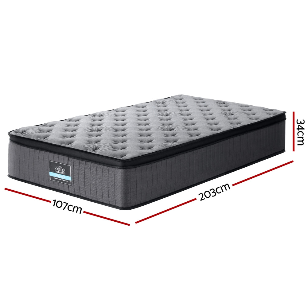 Zayden 34cm Euro Top Mattress - King Single