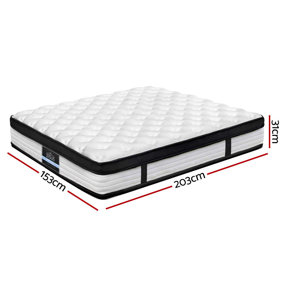 Ruby Bed & Mattress Package - Black Queen