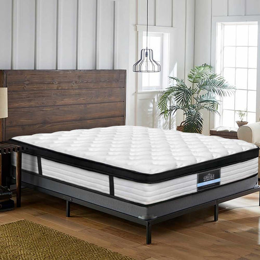 Saturn Bed & Mattress Package - Charcoal Queen