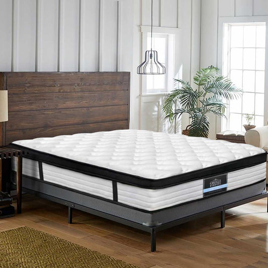 Jupiter Bed & Mattress Package - Black Queen