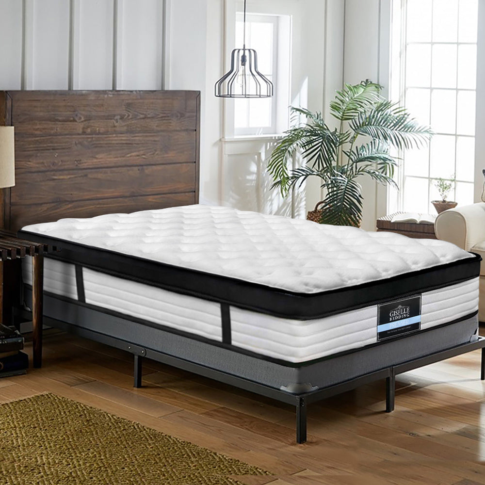 Topaz Bed & Mattress Package with 31cm Mattress with Trundle Bed - White Single