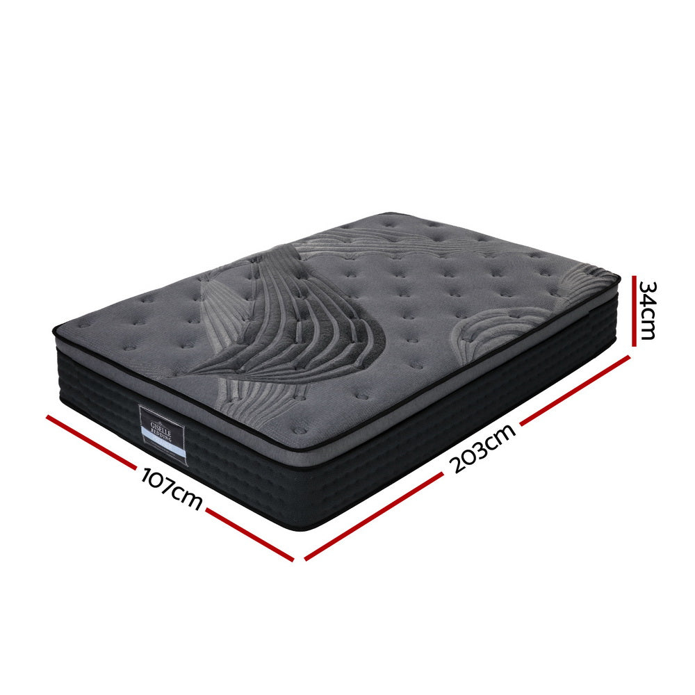 Neptune Bed & Mattress Package with 34cm Mattress - Black King Single