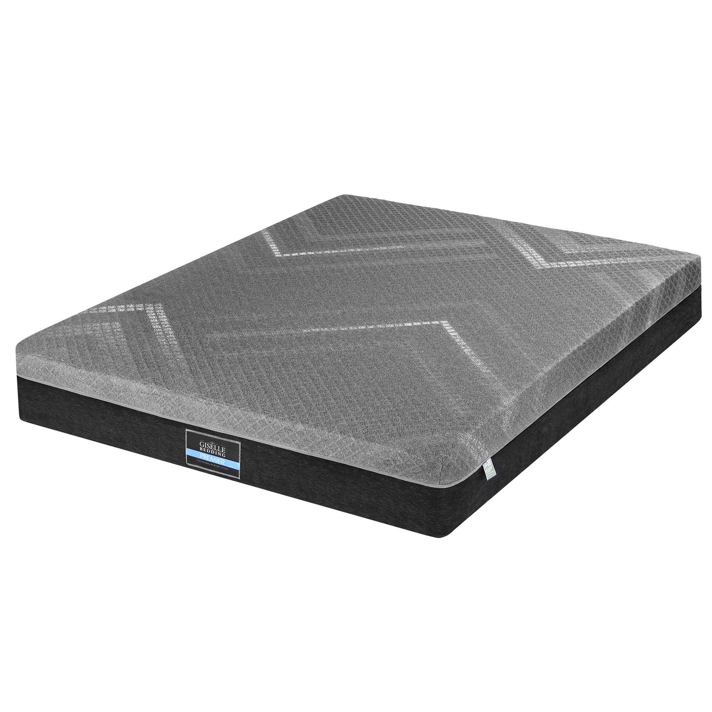 Bodin 26cm Mattress Firm Pocket Spring Dual Edge Support Dark Grey - Queen