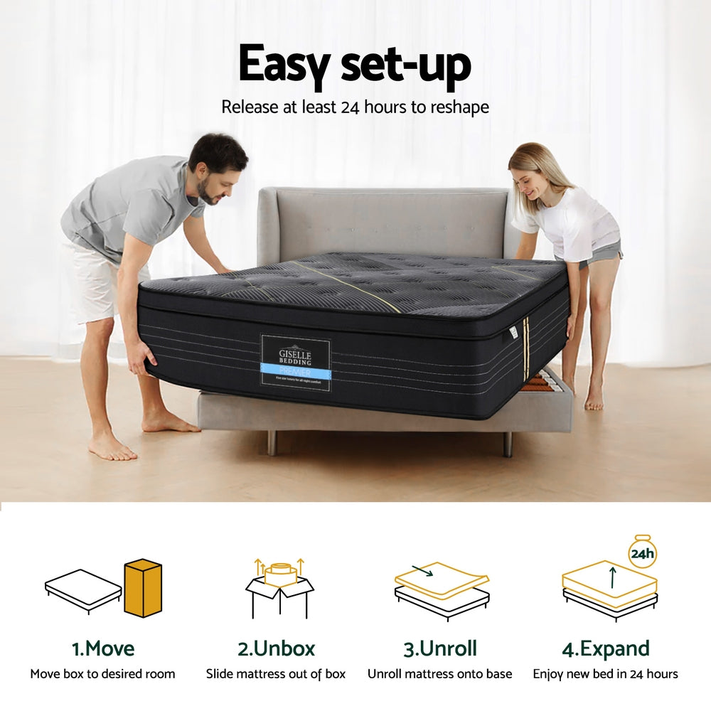 Aethon 35cm Mattress Bamboo Pocket Firm Foam - Single
