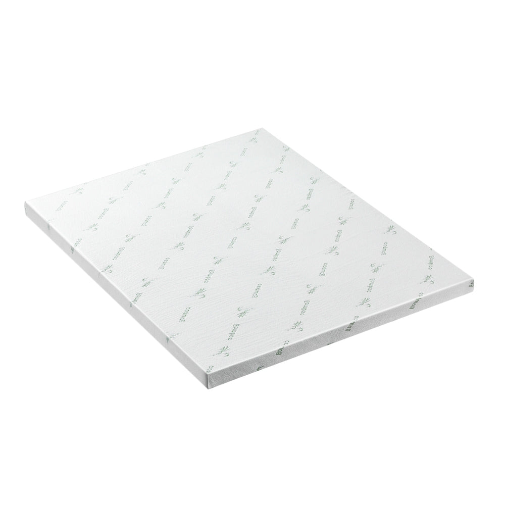 King Giselle Bedding Memory Foam Mattress Topper Ventilated Cool Gel 8cm