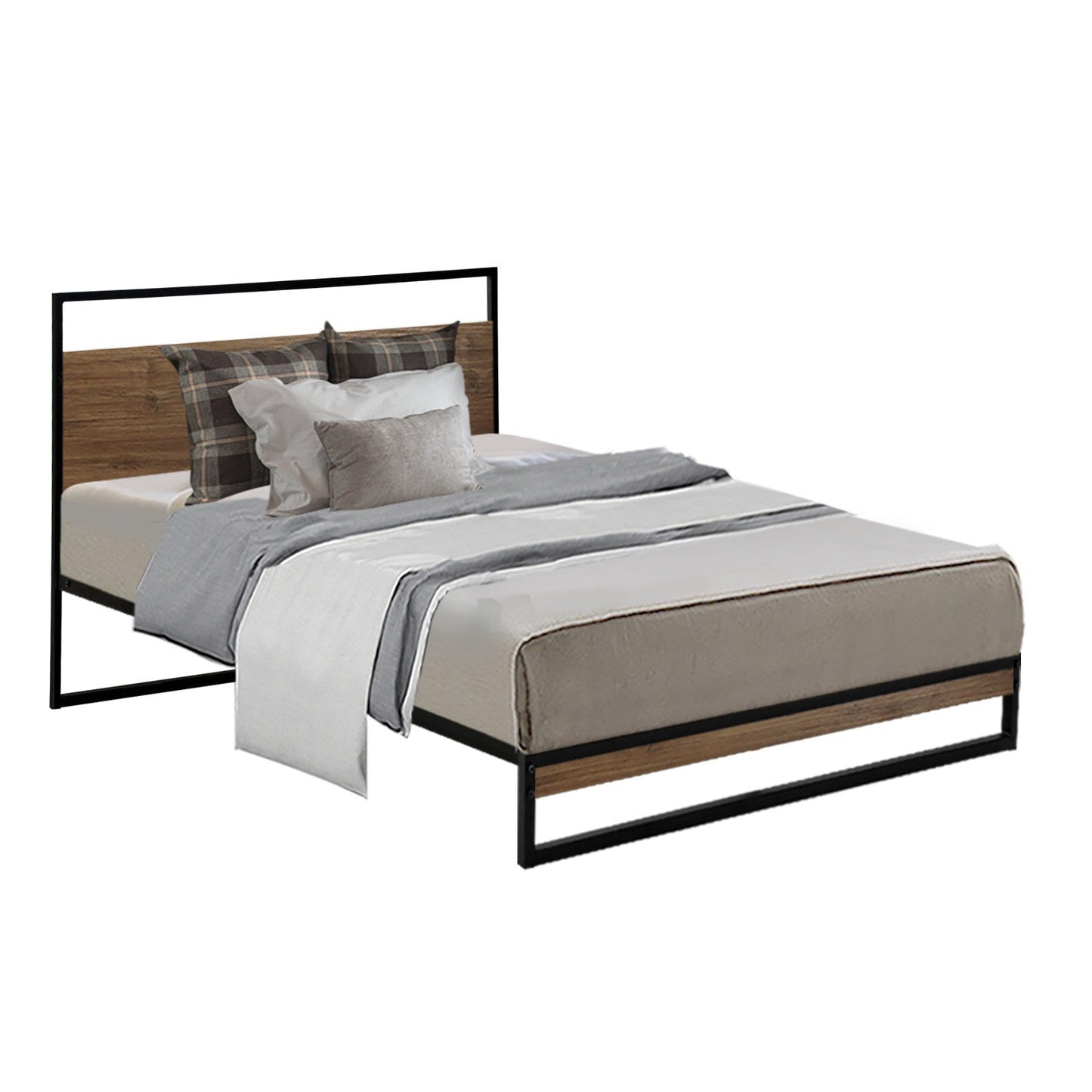 Neptune Bed & Mattress Package with 34cm Mattress - Black Single
