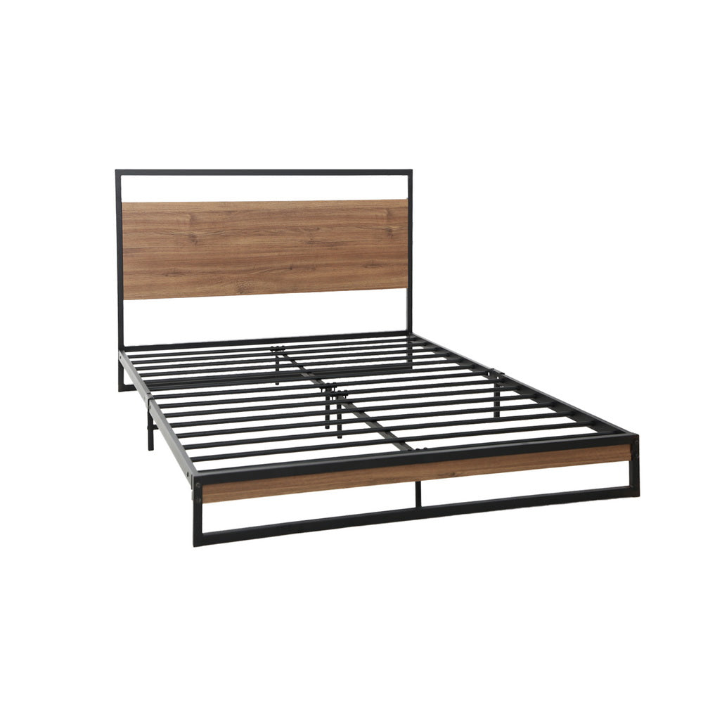 Florence Metal Bed Frame Base Platform - Black Single