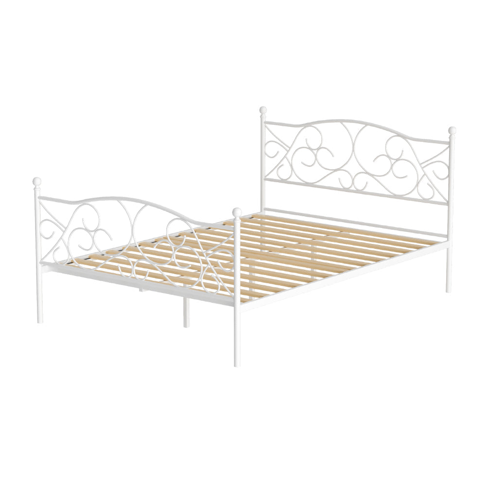 Euclase Bed & Mattress Package with 32cm Mattress - White Double