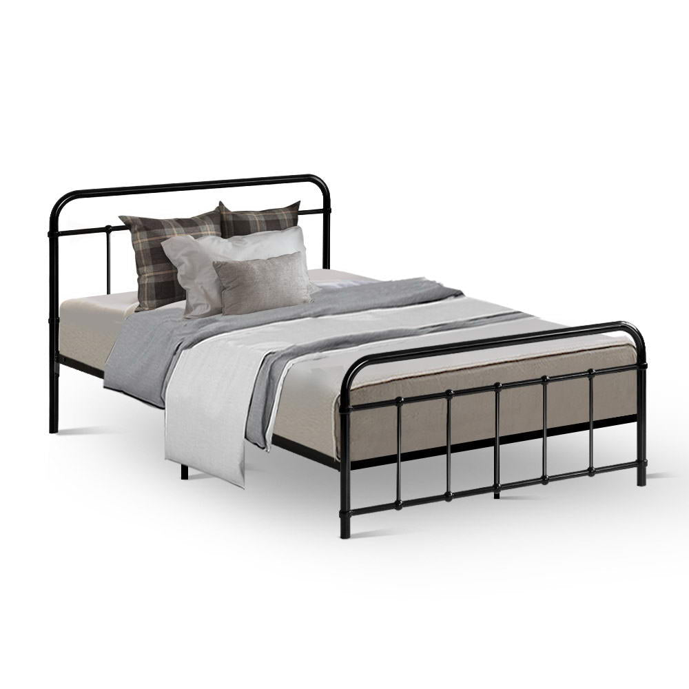 Jupiter Bed & Mattress Package - Black King Single