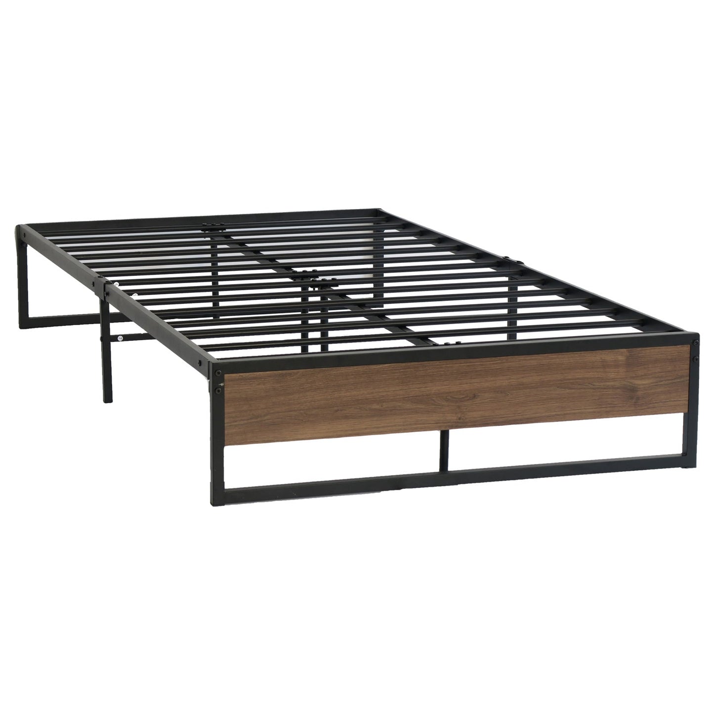 Bronzite Bed & Mattress Package with 22cm Mattress - Black King Single