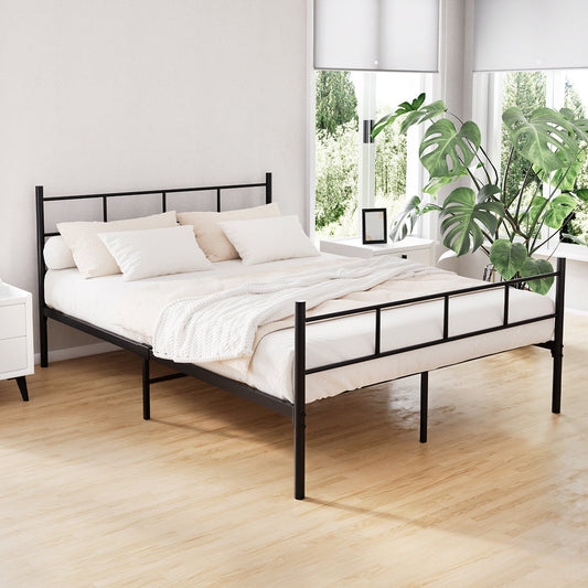 Zircon Bed & Mattress Package - Black Double