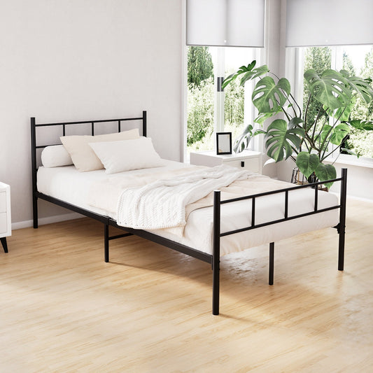 Zircon Bed & Mattress Package - Black King Single