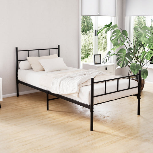 Zircon Bed & Mattress Package - Black Single