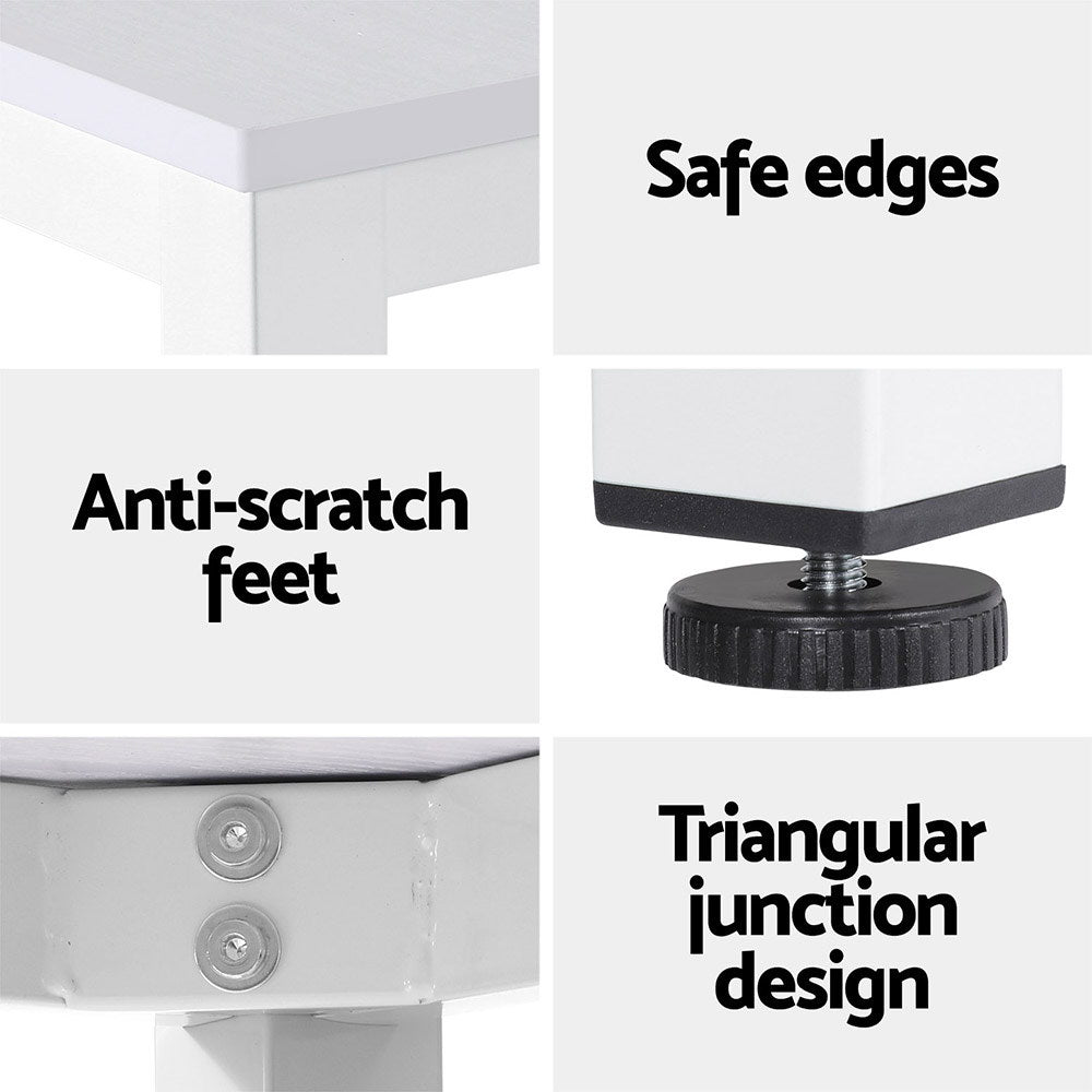 Artiss Computer Desk Home Office Study Table White 120cm